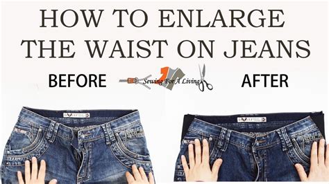 How do you fix jeans that are too small?