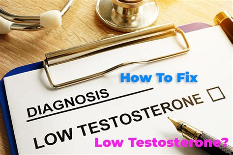 How do you fix low testosterone?