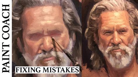 How do you fix oil painting mistakes on canvas?