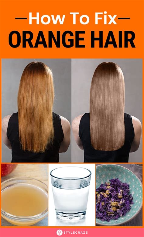 How do you fix orange hair from hard water?
