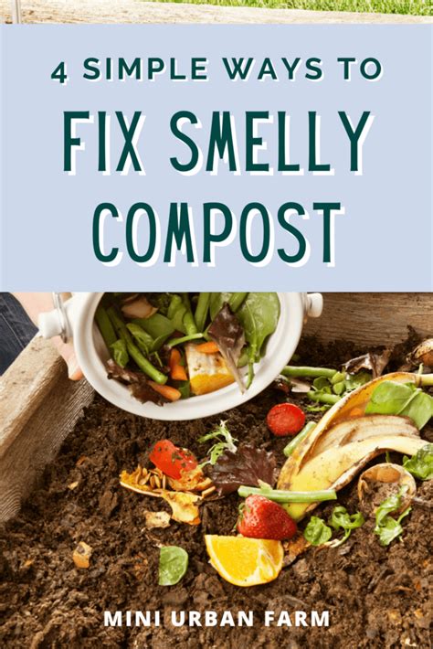 How do you fix stinky compost?