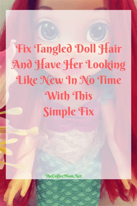 How do you fix tangled doll hair?