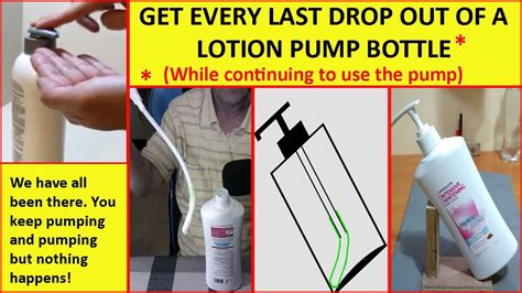 How do you fix the pump on a lotion bottle?