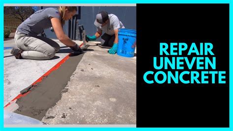 How do you fix uneven concrete?