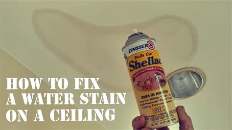 How do you fix water stains?