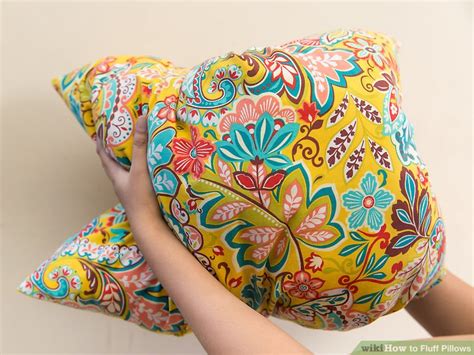 How do you fluff up decorative pillows?