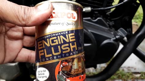 How do you flush engine oil?