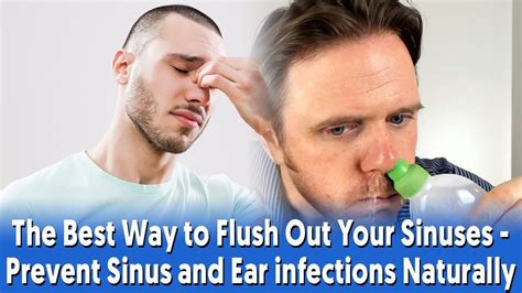 How do you flush out an ear infection?