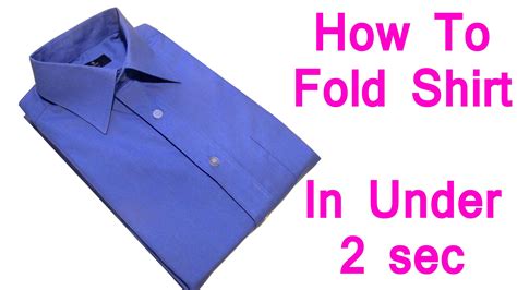 How do you fold clothes in 2 seconds?