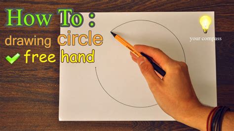 How do you freehand a circle?