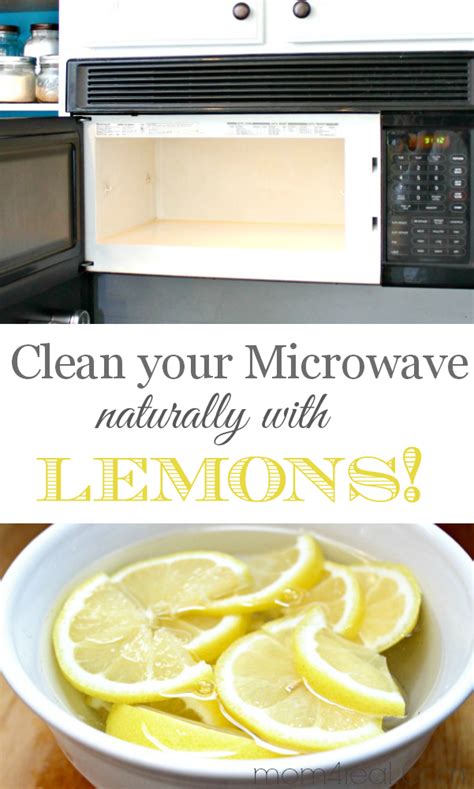 How do you freshen a microwave with lemon?