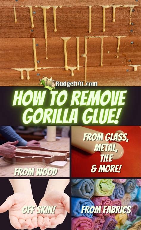 How do you get Gorilla Glue off metal?