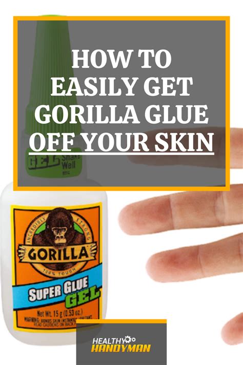 How do you get Gorilla Glue off your hands?