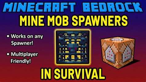 How do you get a spawner in Minecraft survival bedrock?
