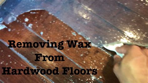 How do you get dried wax off wood?