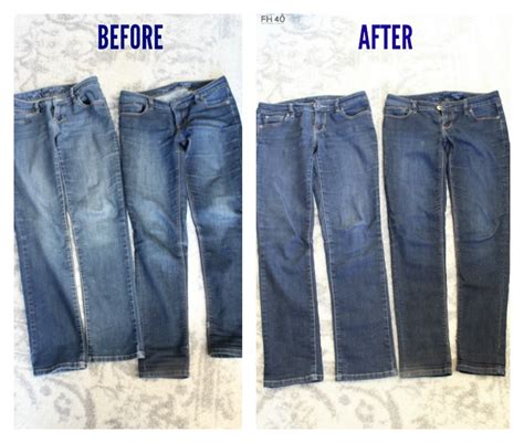 How do you get faded jeans back in color?