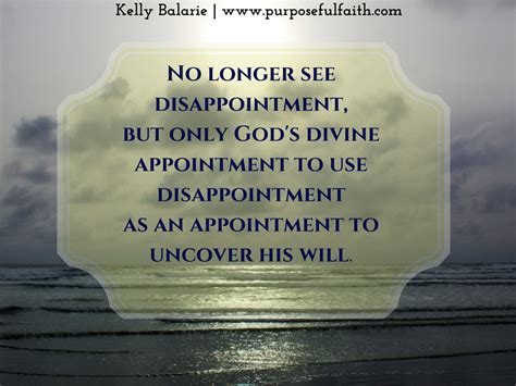 How do you get faith after disappointment?