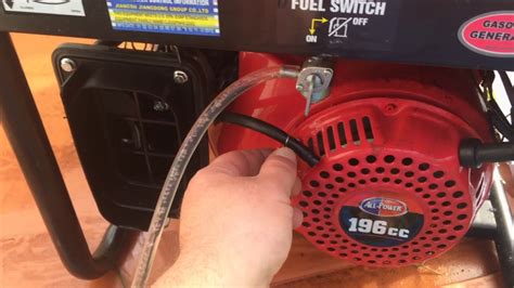 How do you get gas out of a generator tank?