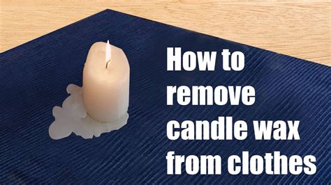 How do you get hardened candle wax out of fabric?