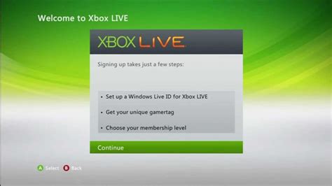 How do you get live on Xbox 360?