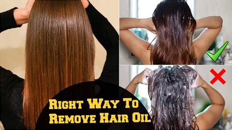 How do you get oil out of hair after oiling it?