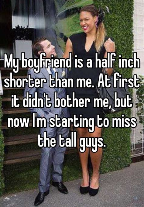 How do you get over a guy being shorter than you?