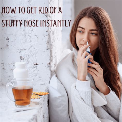 How do you get rid of a stuffy nose overnight?