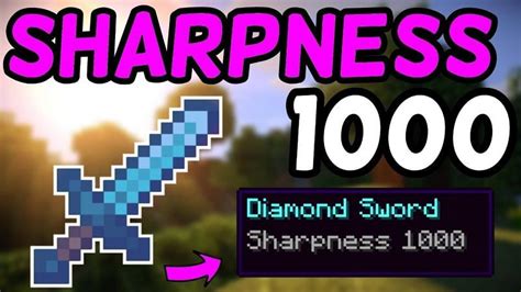 How do you get sharpness 1000 in minecraft Education Edition?