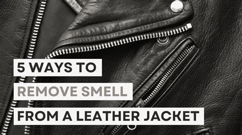 How do you get the smell out of a faux leather jacket?