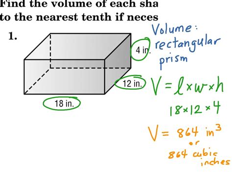 How do you get the volume of a rectangular prism?