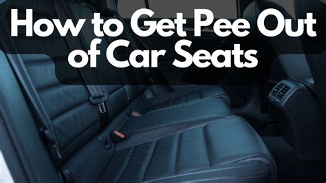 How do you get urine smell out of car seats?