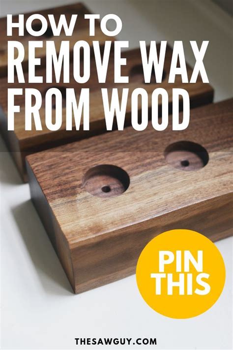 How do you get wax off of wood?