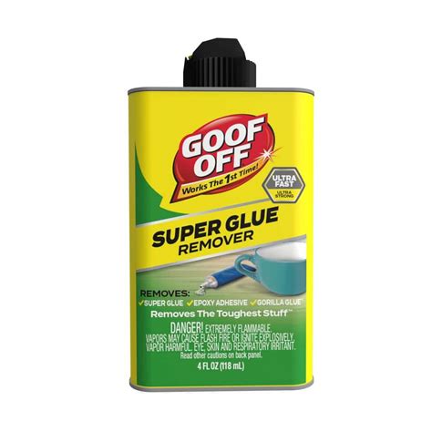 How do you get white residue off super glue?