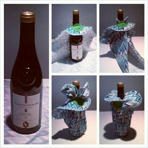 How do you gift wrap a glass bottle?