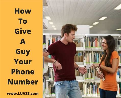How do you give a guy your number?