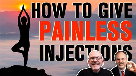 How do you give a painless shot?