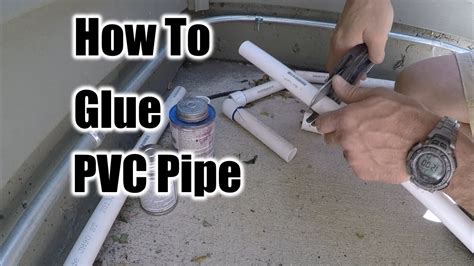 How do you glue PVC sprinkler pipes?