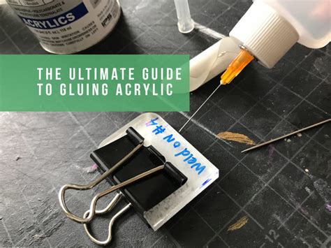 How do you glue acrylic?
