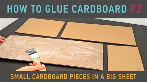 How do you glue paper to cardboard?