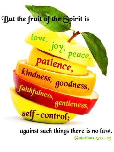 How do you grow the fruit of the Holy Spirit?