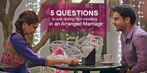 How do you handle an arranged marriage meeting?