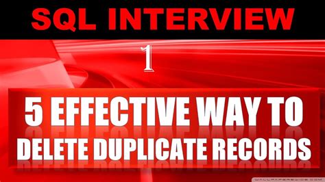 How do you handle duplicate records in SQL?