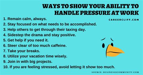 How do you handle stress and pressure?