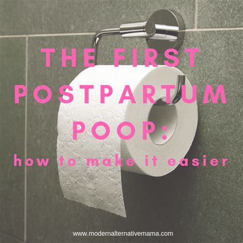 How do you handle your first postpartum poop?