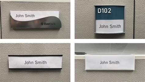 How do you hang a nameplate?