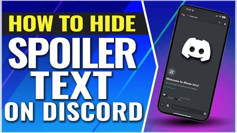 How do you hide text in Discord without spoiler?