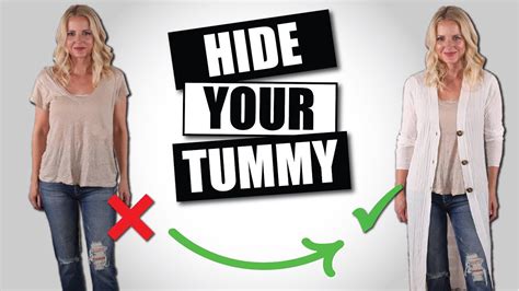 How do you hide your lower belly pooch in pants?