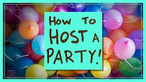 How do you host a small party?