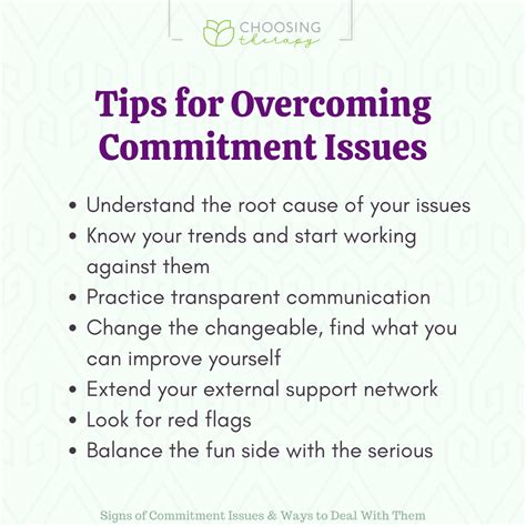 How do you identify commitment issues?