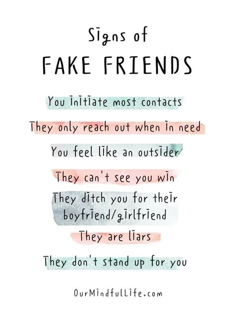 How do you ignore fake friends?